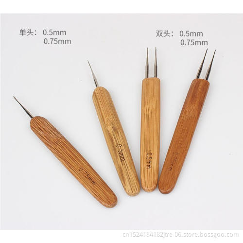 dreadlock crochet needle set candy crochet hook heads, plastic crochet hook with handle, crochet latch hook hair crochet hooks